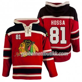 Chicago Blackhawks Marian Hossa 81 Rød Sawyer Hooded Sweatshirt - Herre